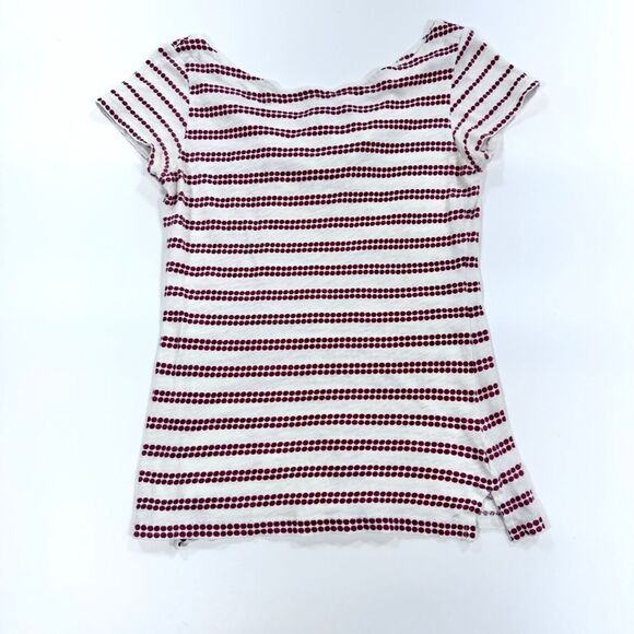 Anthropologie Tops - Anthropologie pilcro and the letterpress red print sht sleeve tee w/ tie back XS